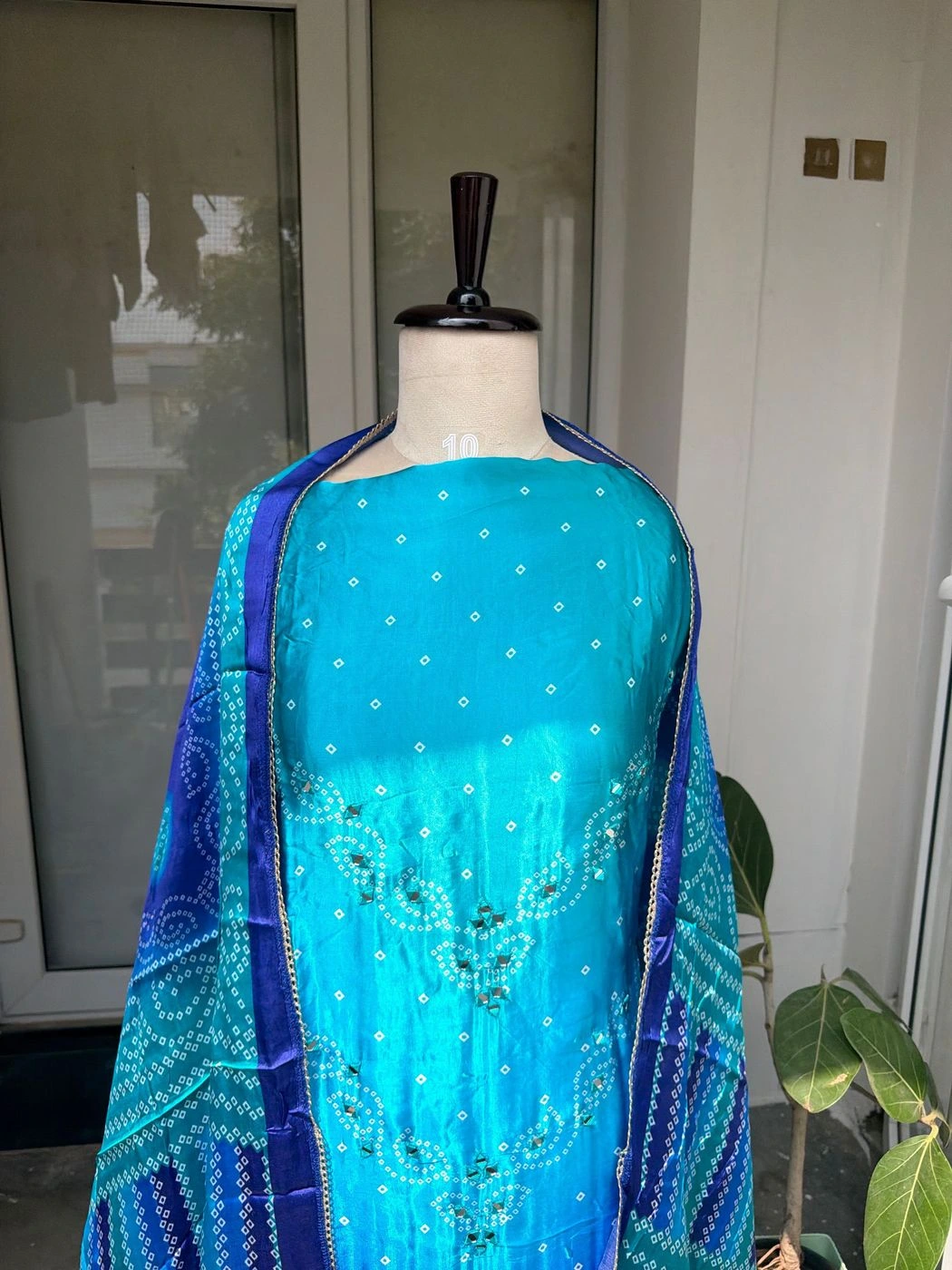 Gajji silk unstitched suit set 2
