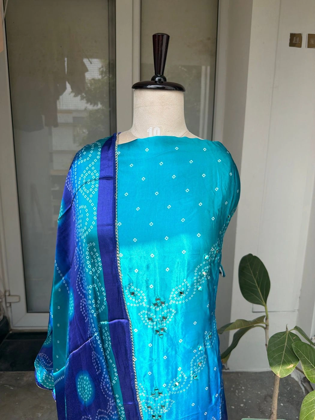 Gajji silk unstitched suit set 3