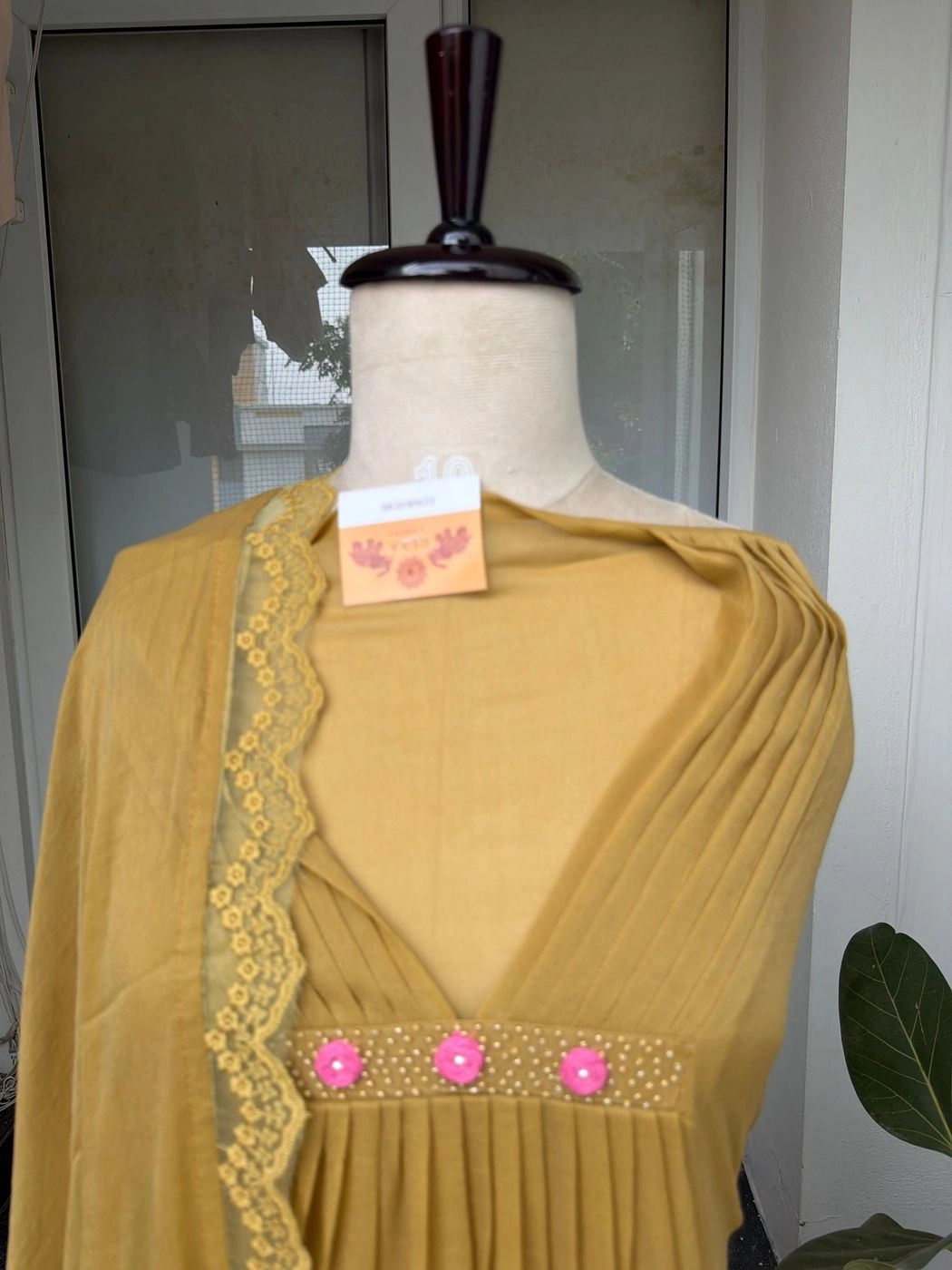 Shiffon pleated unstitched suit 3