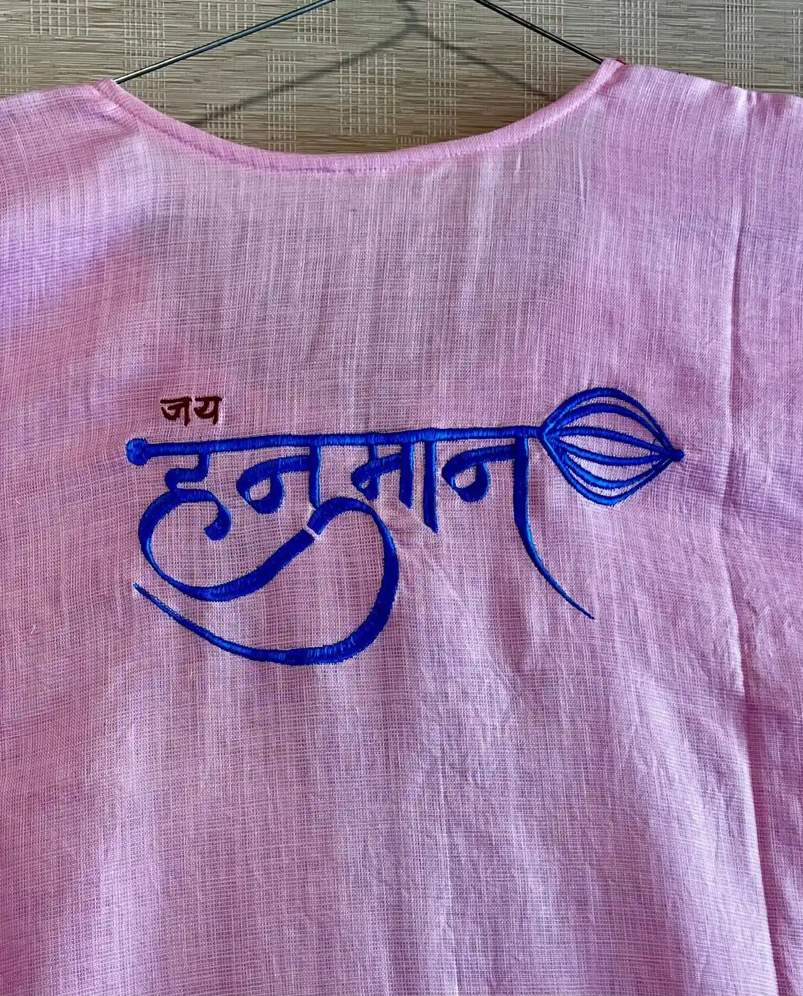 Pink Kaftan blue Hanuman + Dhoti 4