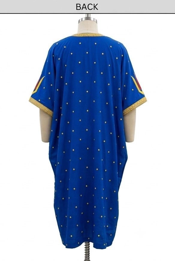Blue kaftan and Dhoti 5