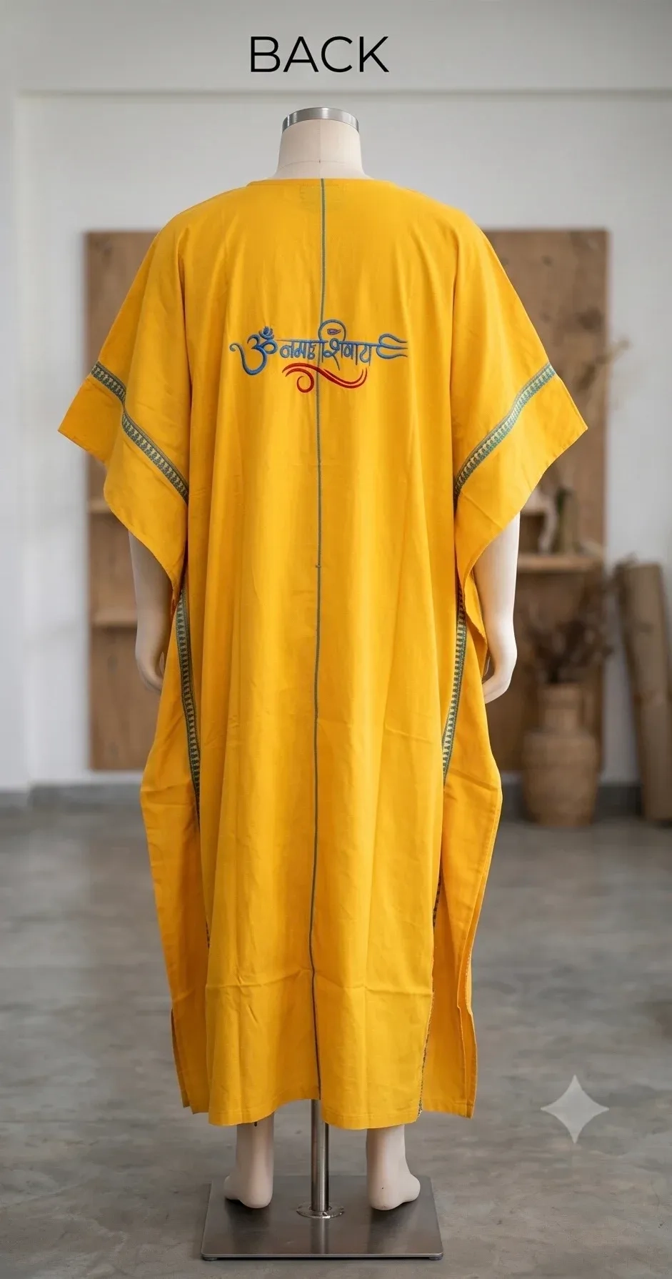 Yellow kaftan with Blue write up 2