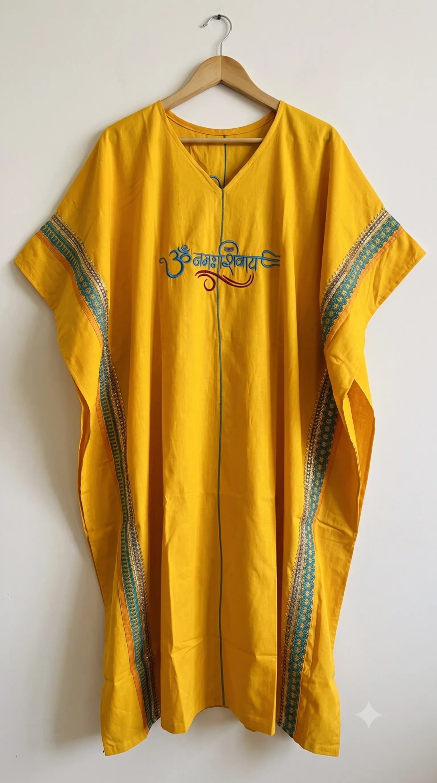 Yellow kaftan with Blue write up 3