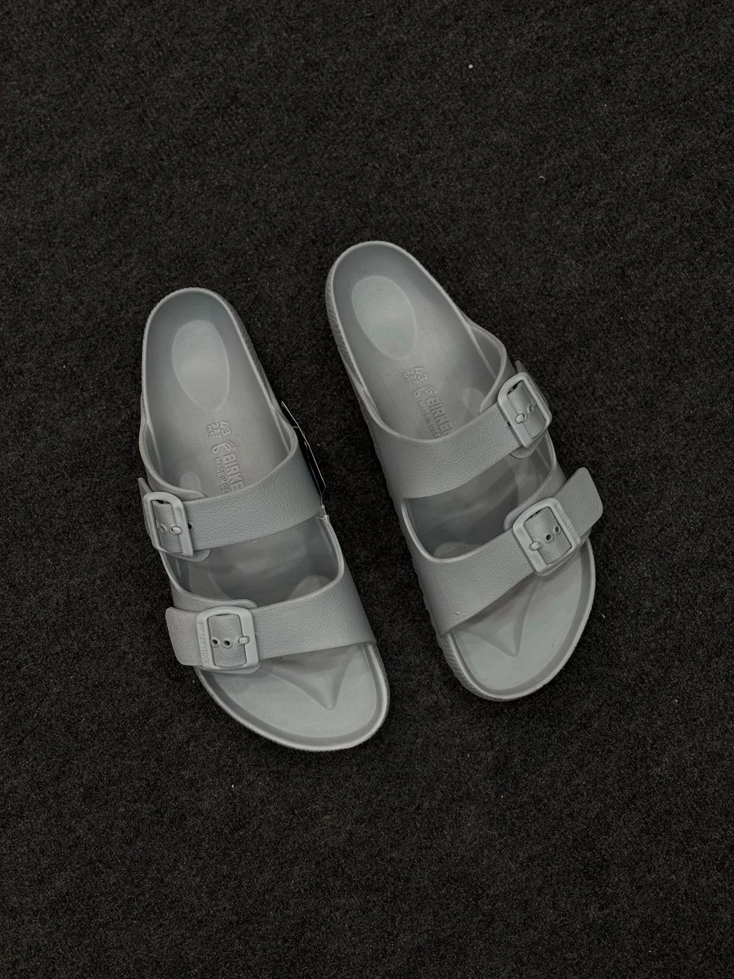 Two Strap Lightweight EVA Sandals - Grey 3