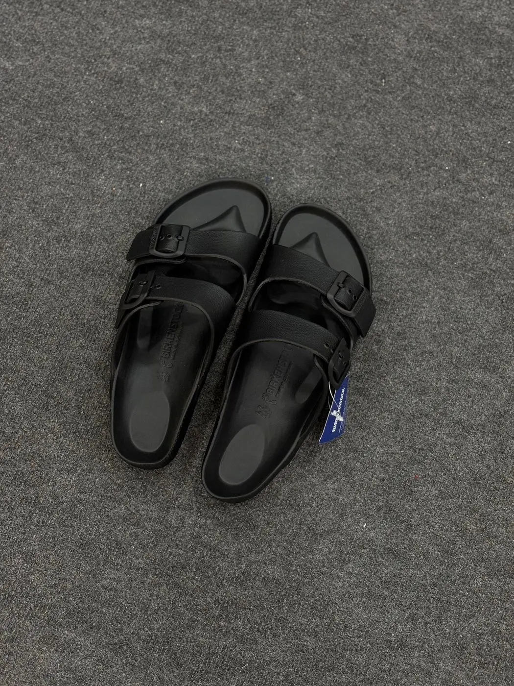 Two Strap Lightweight EVA Sandals black 1