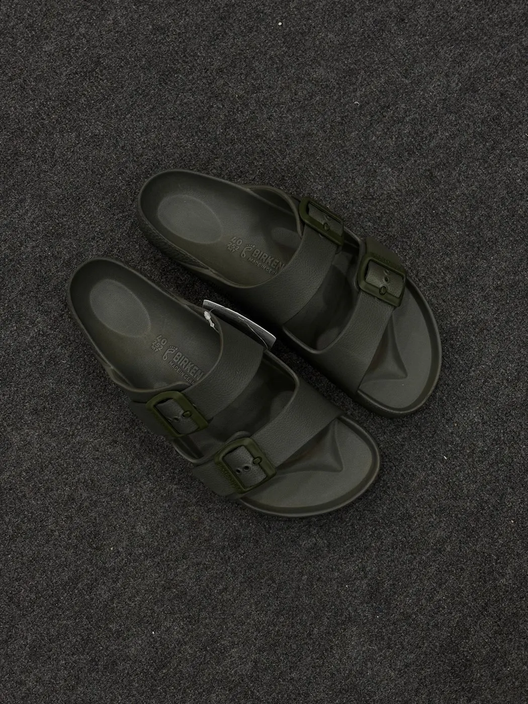 Two Strap Lightweight EVA Sandals olive green 2