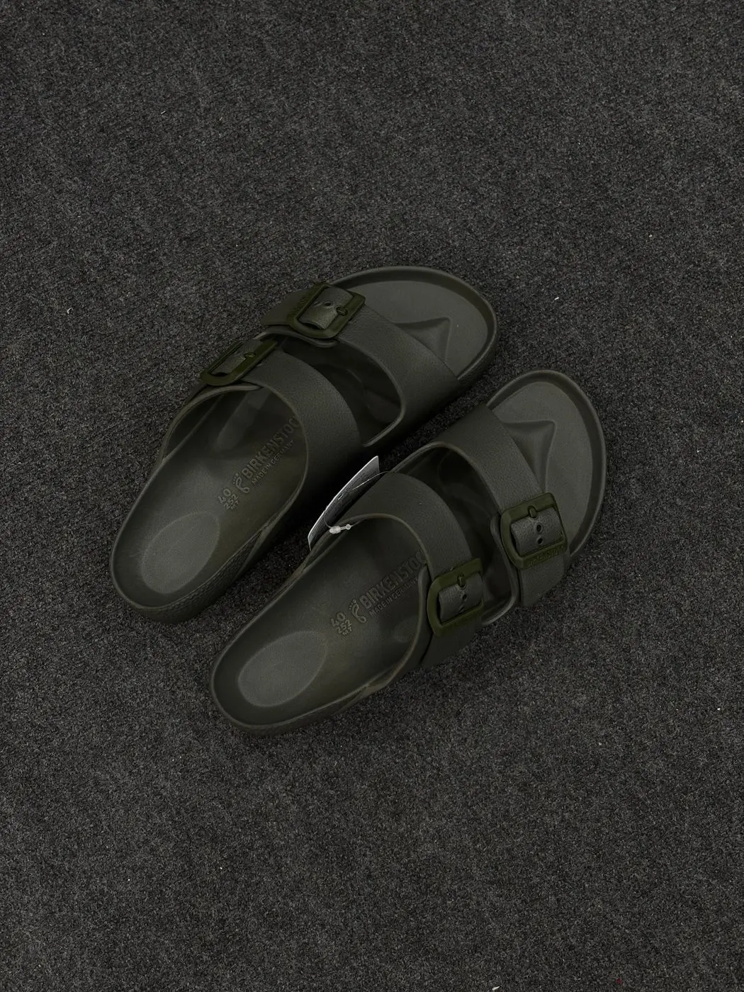 Two Strap Lightweight EVA Sandals olive green 3