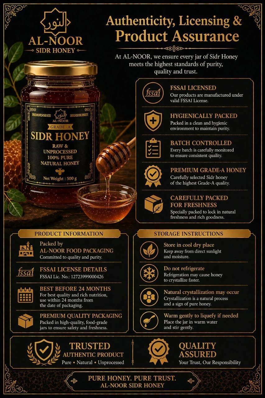 AL-NOOR Premium Sidr Honey – 300g 5