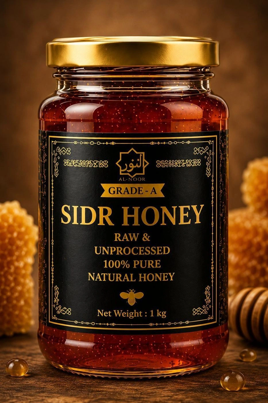 AL-NOOR Premium Sidr Honey – 1kg 3