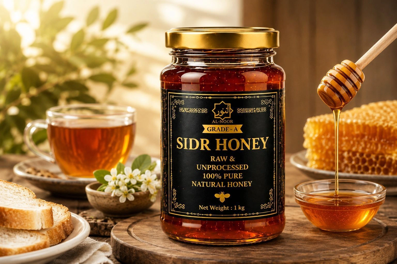 AL-NOOR Premium Sidr Honey – 1kg 4