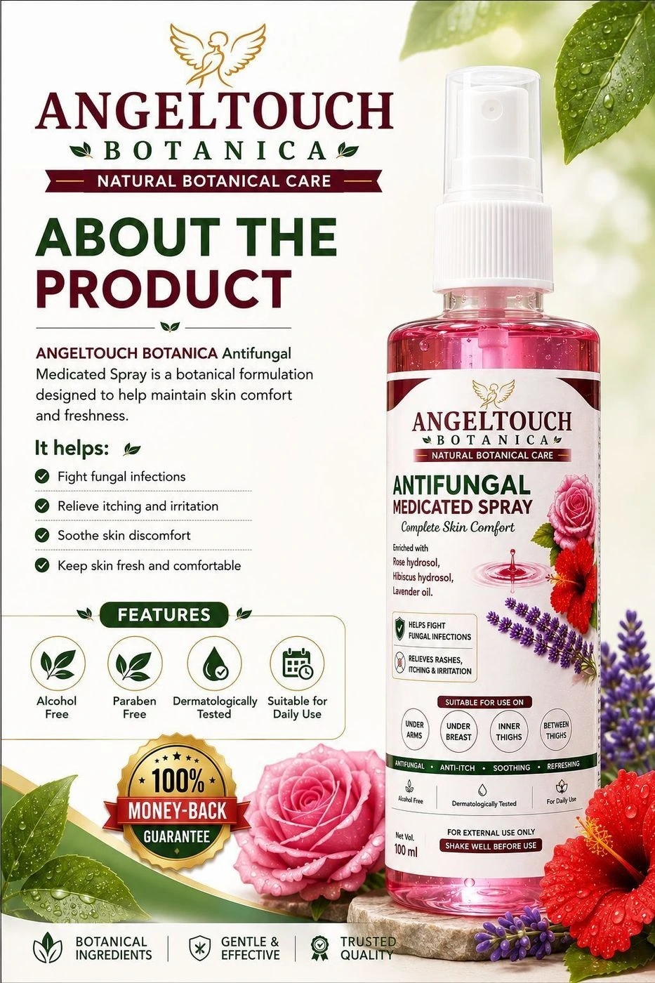 ANGELTOUCH BOTANICA Antifungal Medicated Spray (Buy 1 Get 1 Free) 6