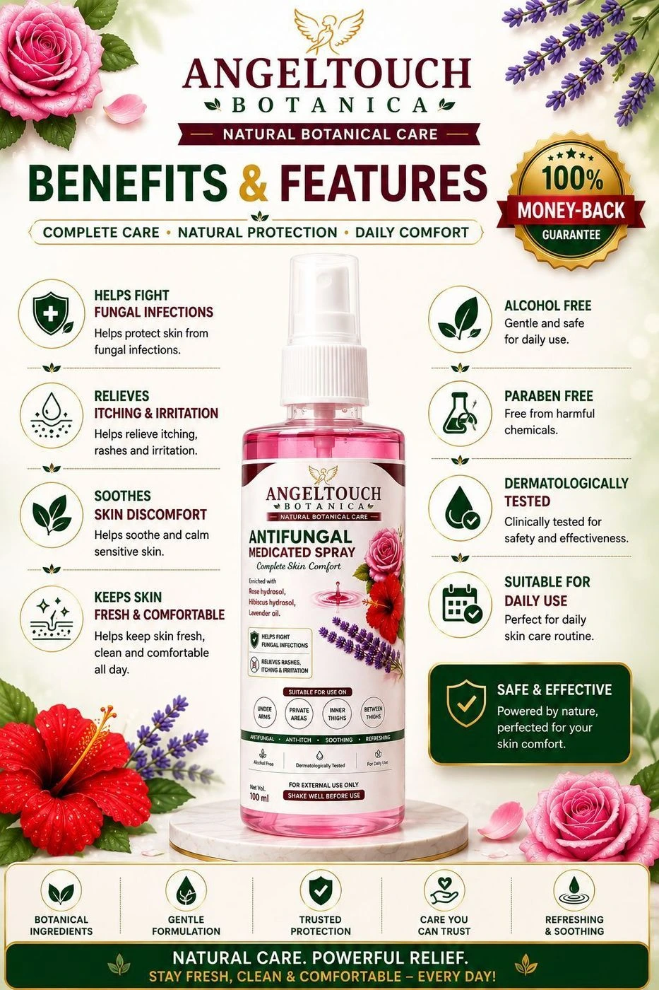 ANGELTOUCH BOTANICA Antifungal Medicated Spray (Buy 1 Get 1 Free) 8