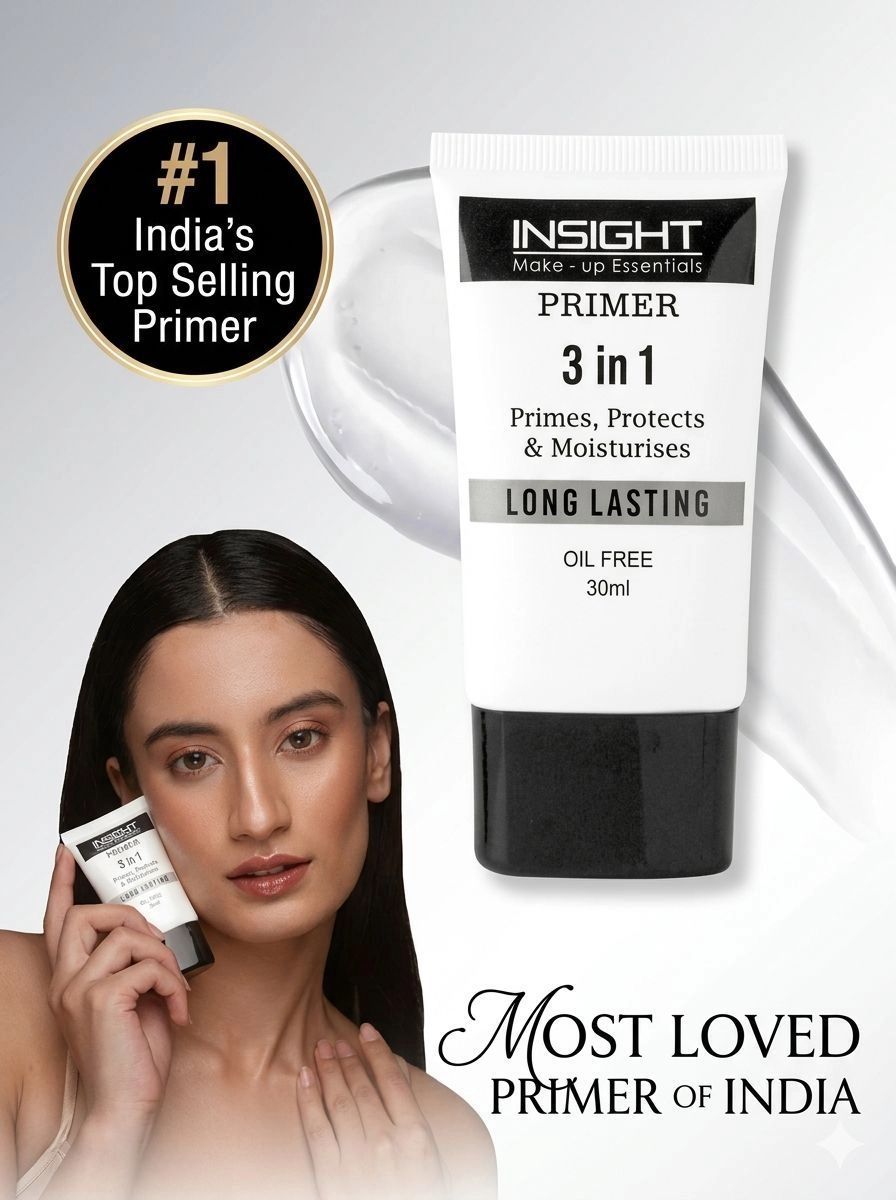 Insight Cosmetics 3 In 1 Long Lasting Primer - Oil Free (30ml)