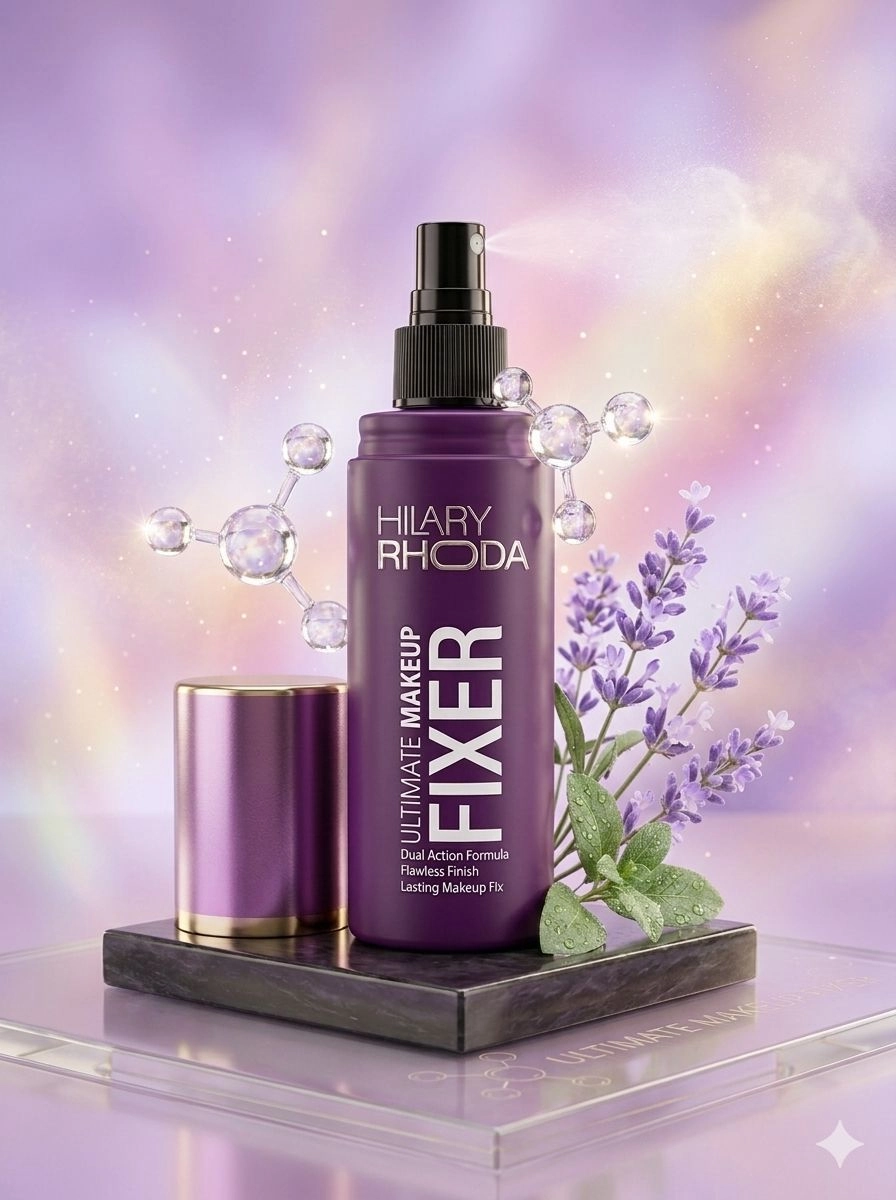 Hilary Rhoda Ultimate Makeup Fixer Spray - 2-in-1 Dual Action Formula for Flawless, Long-Lasting Matte Finish