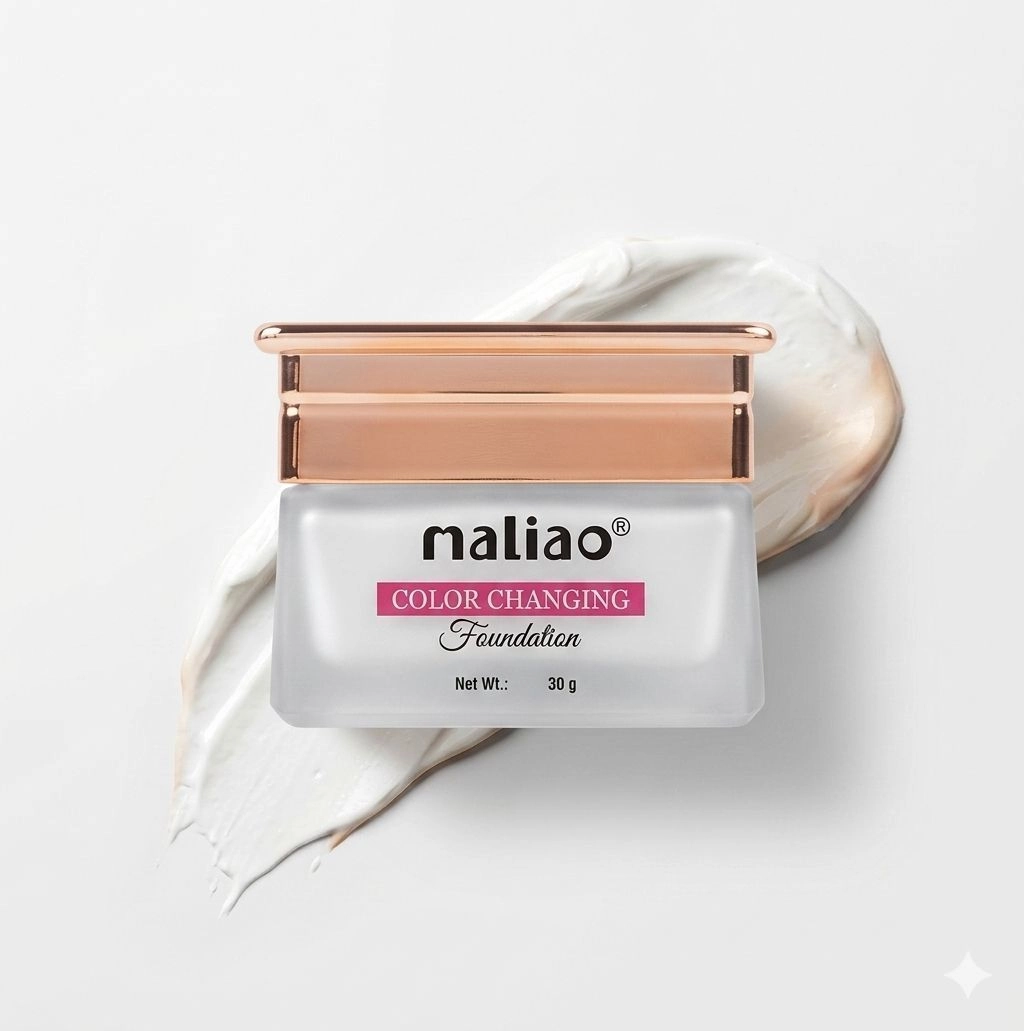 Maliao Color Changing Foundation (30g) - Flawless Matte Finish, Lightweight & Long-Lasting Formula