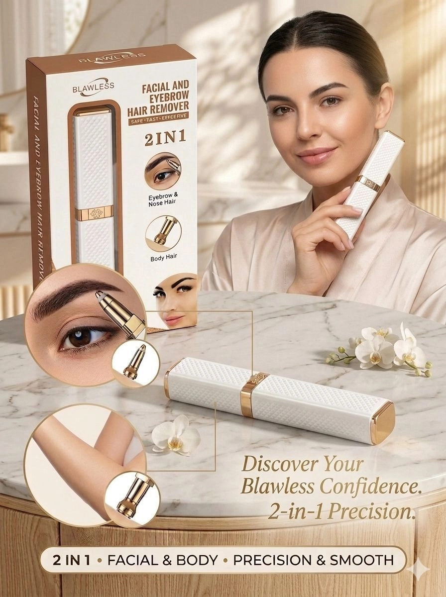 Blawless 2-in-1 Ladies Face Hair Remover Machine
