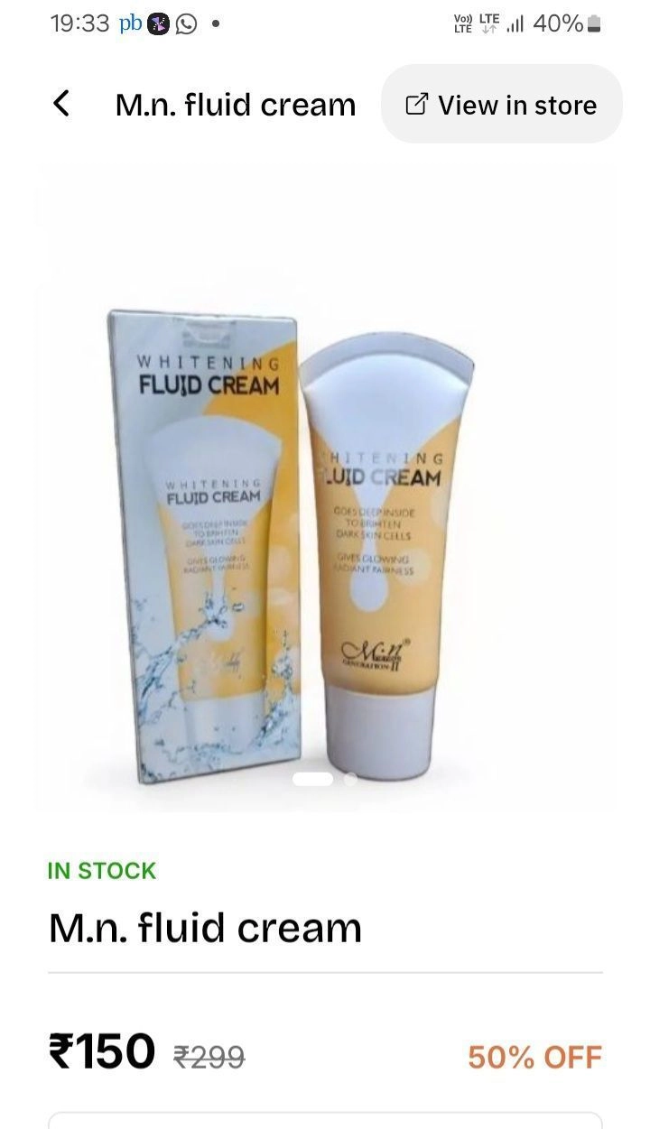 M.n. fluid cream