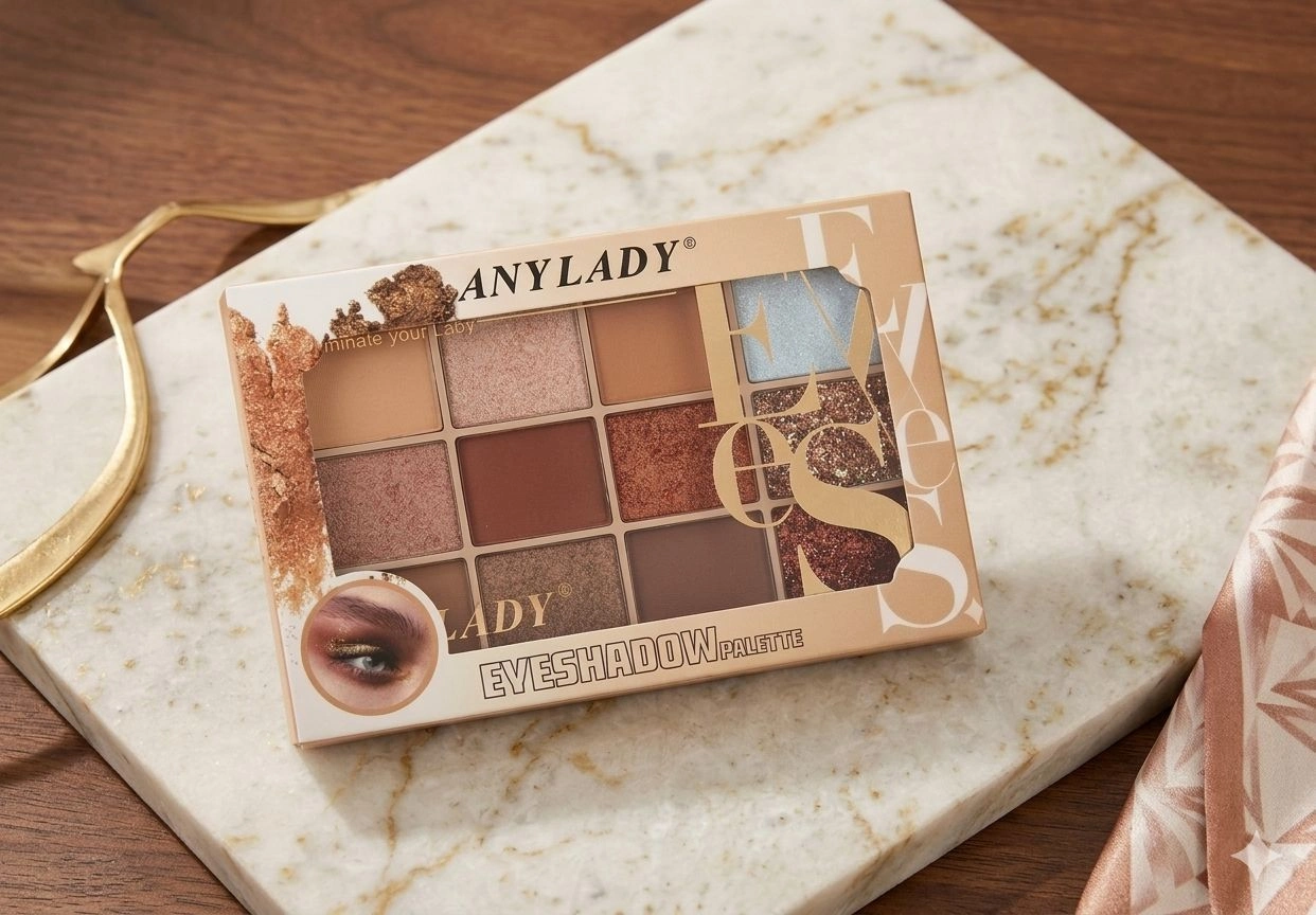 Highly Pigmented Matte, Shimmer & Pressed Glitter Makeup Kit (Nude & Earthy Tones)