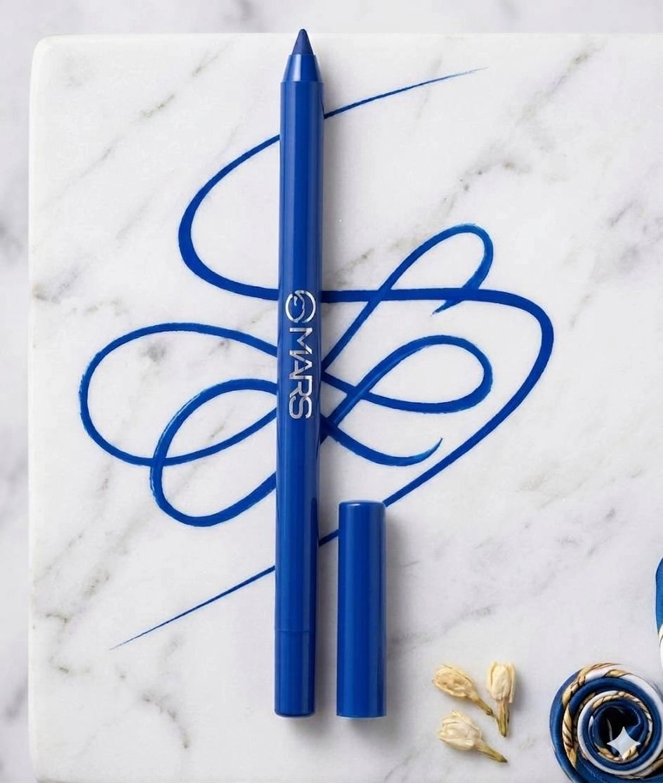 MARS Won't Smudge Won't Budge Smooth Glide Matte Kajal Pencil - High Tide Blue (1.4g)