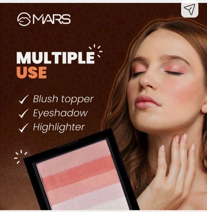 MARS 5 Shades In 1 Brick Highlighter Palette (10g) 2