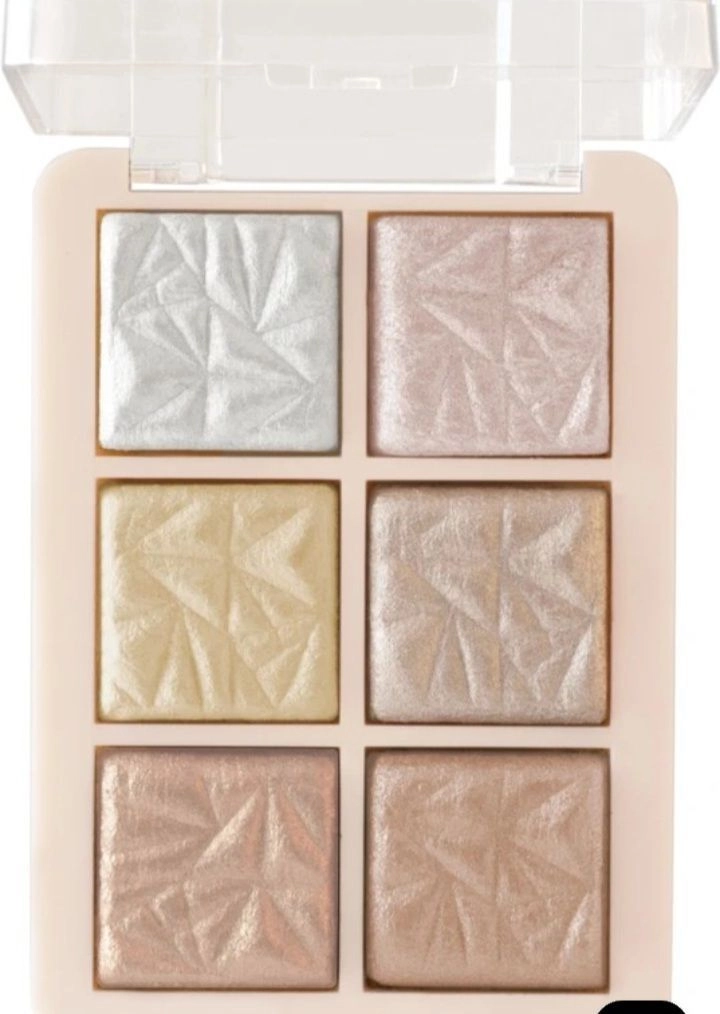 MARS Glowzilla Palette 6 Shade Long Lasting Illuminating Highlighter 12g - Shade-01 3