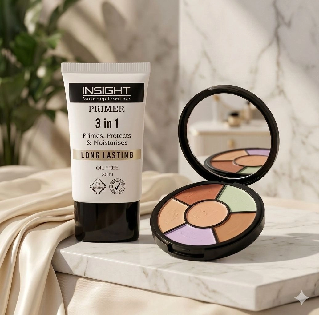 Insight 3 in 1 Long Lasting Primer & Pro Concealer Palette Combo Pack