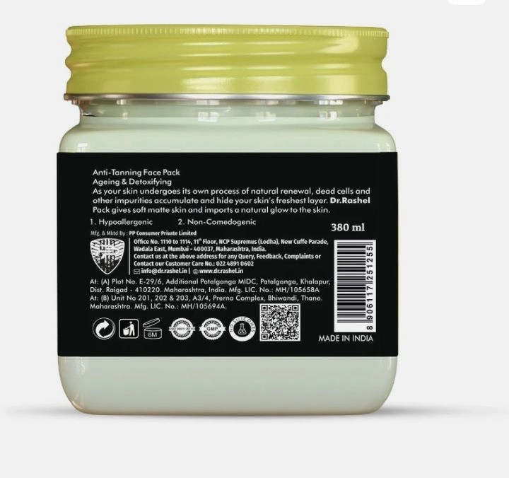 Dr. Rashel De-Tan Face Pack (380 ml)