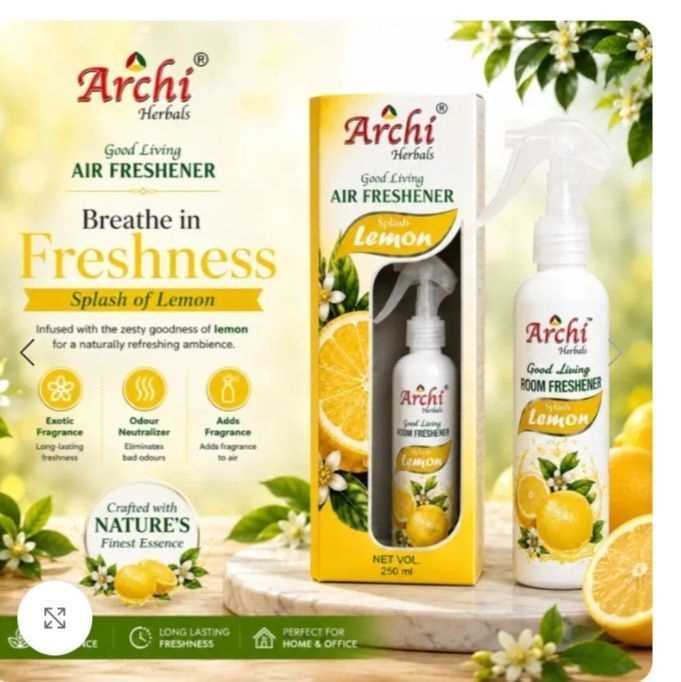 Archi Herbals Good Living Air / Room Freshener Spray - Splash of Lemon (250 ml)