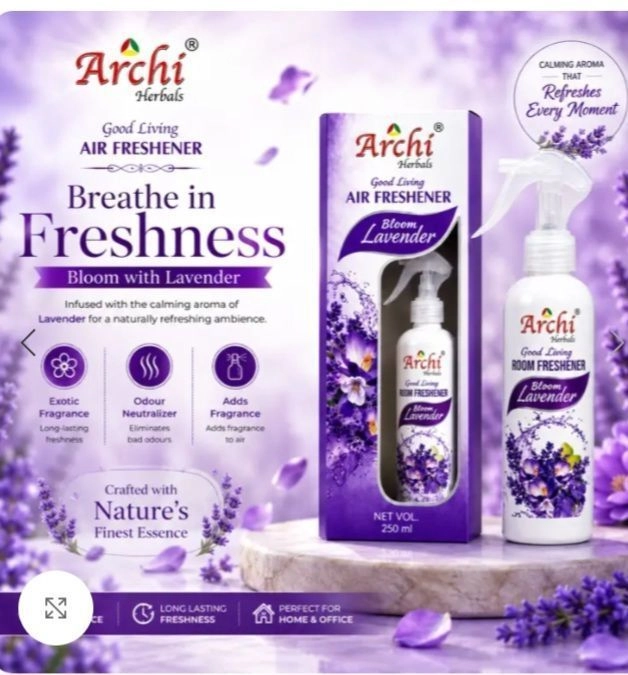 Archi Herbals Bloom Lavender Air Freshener Spray - 250 ml