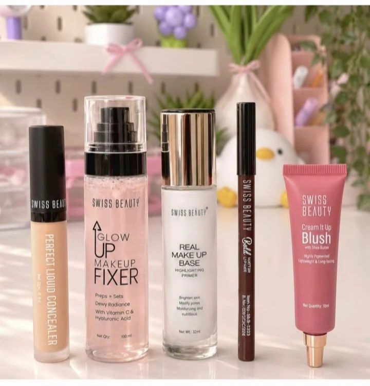 Swiss Beauty 5-in-1 Glam Wedding & Parlour Glow Makeup Combo Pack (Set of 5)