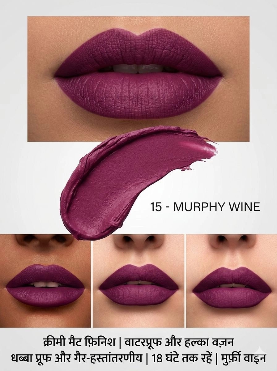 Colors Queen Color It All Non-Transfer Lip Crayon – Shade 15 Wine (Free Sharpener) 2
