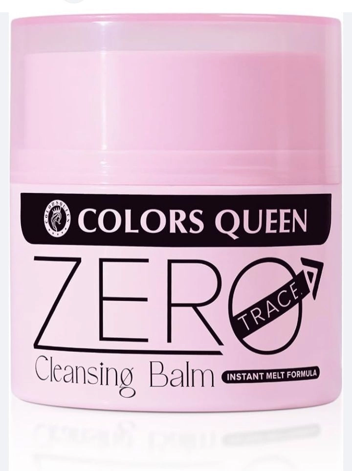 Colors Queen Zero Trace Cleansing Balm - Instant Melt Makeup Remover & Deep Facial Cleanser