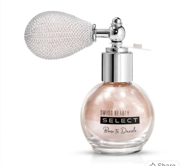Swiss Beauty Select Born To Dazzle Glitter Spray (5g) | Multidimensional 3D Shine for Hair, Body & Clothes 1
