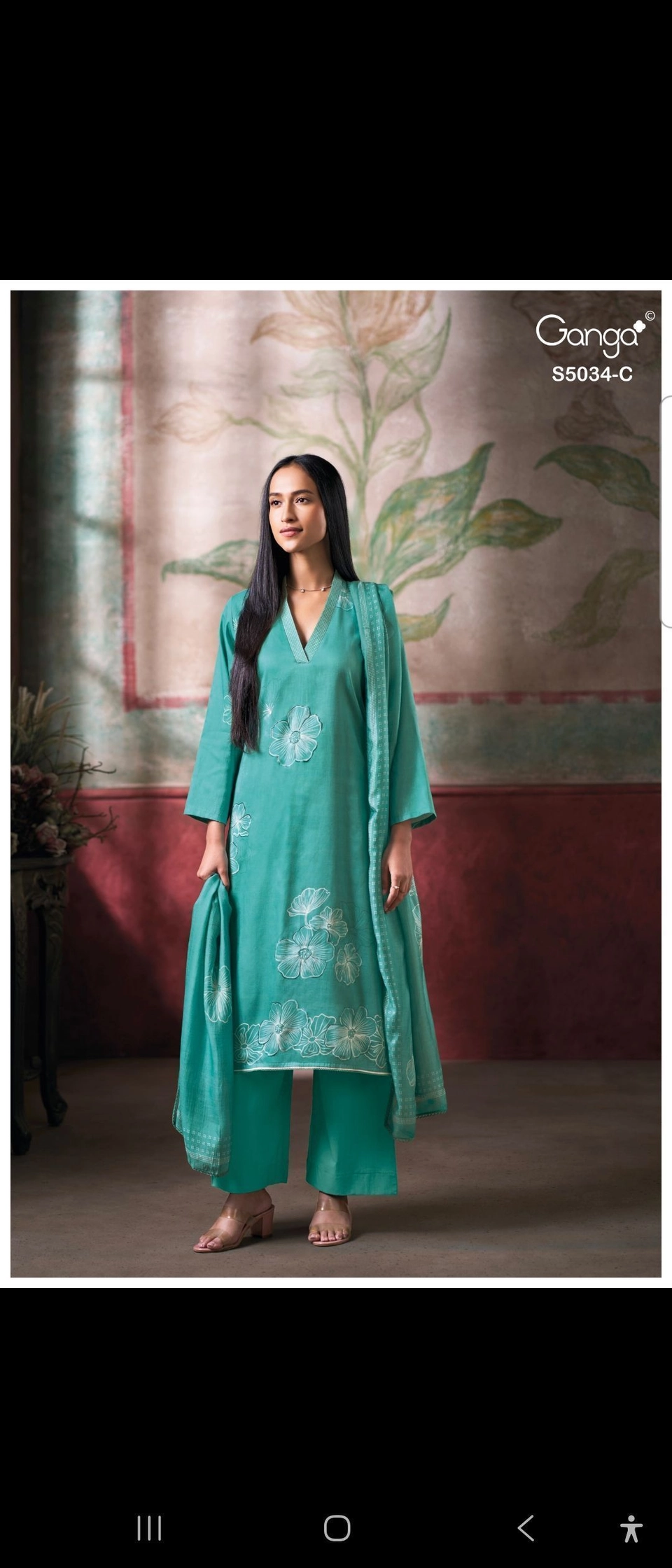 Ganga Fenyra S5034 ( Rs.1760 per piece: total 4 piece)
