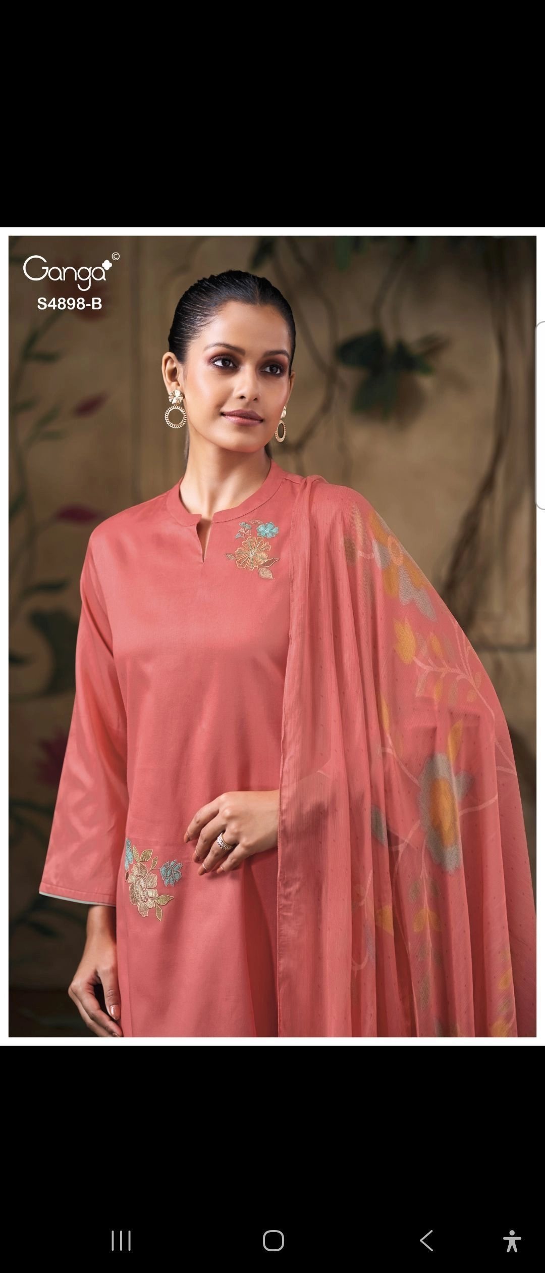 Ganga Ineza S4898 (Rs.1560 per piece: total 4 piece)