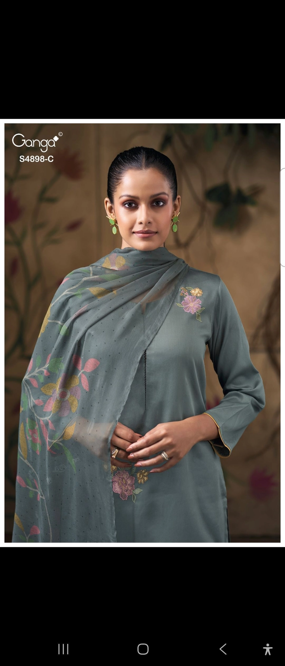 Ganga Ineza S4898 (Rs.1560 per piece: total 4 piece) 4