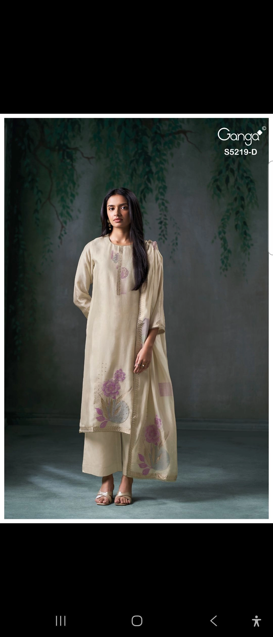 Ganga Jeeshka S5219 (Rs.2165 per piece: total 6 piece)