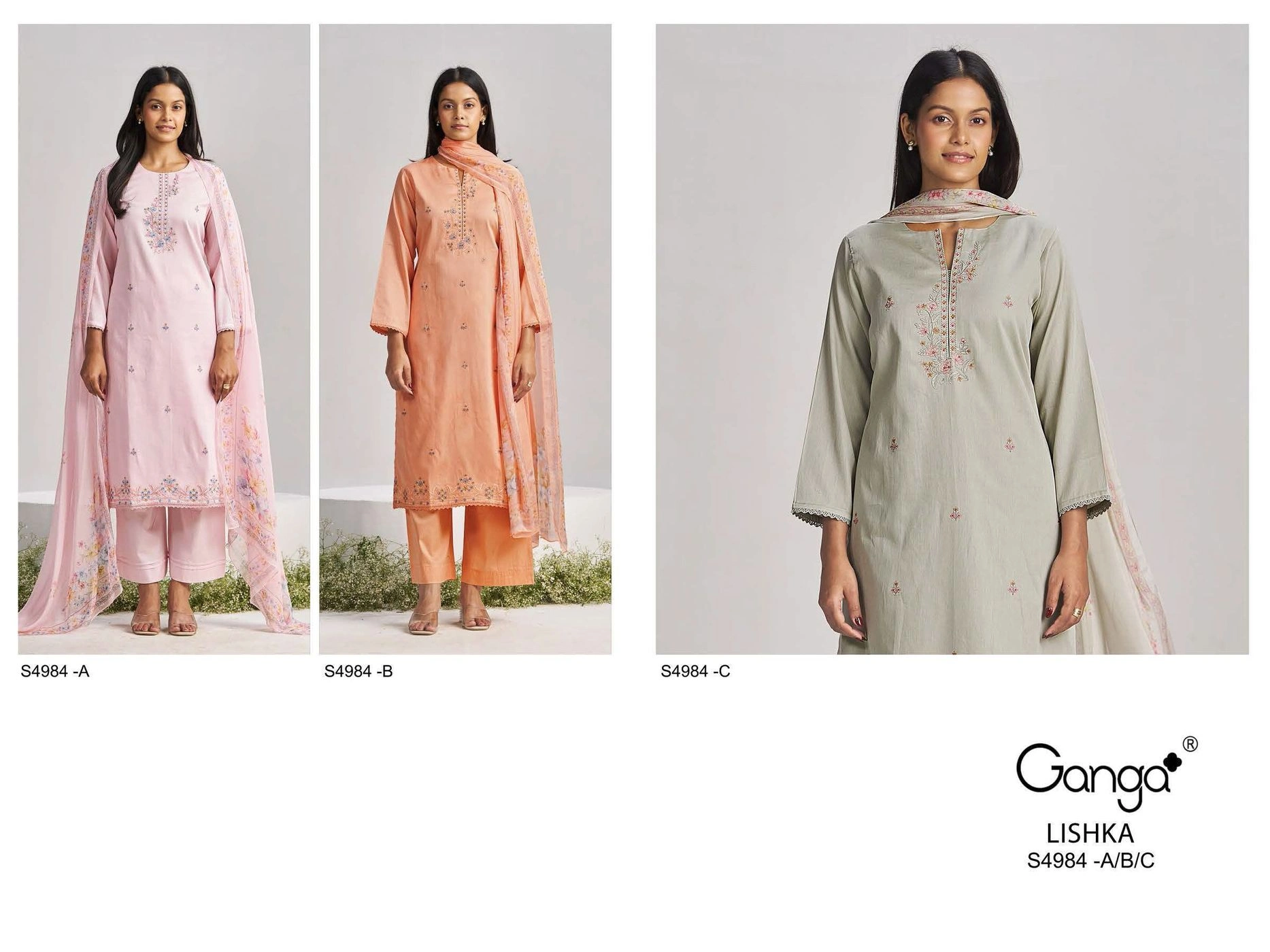 Ganga-Lishka S4984(Rs.1560 per piece: total 3 piece) 5
