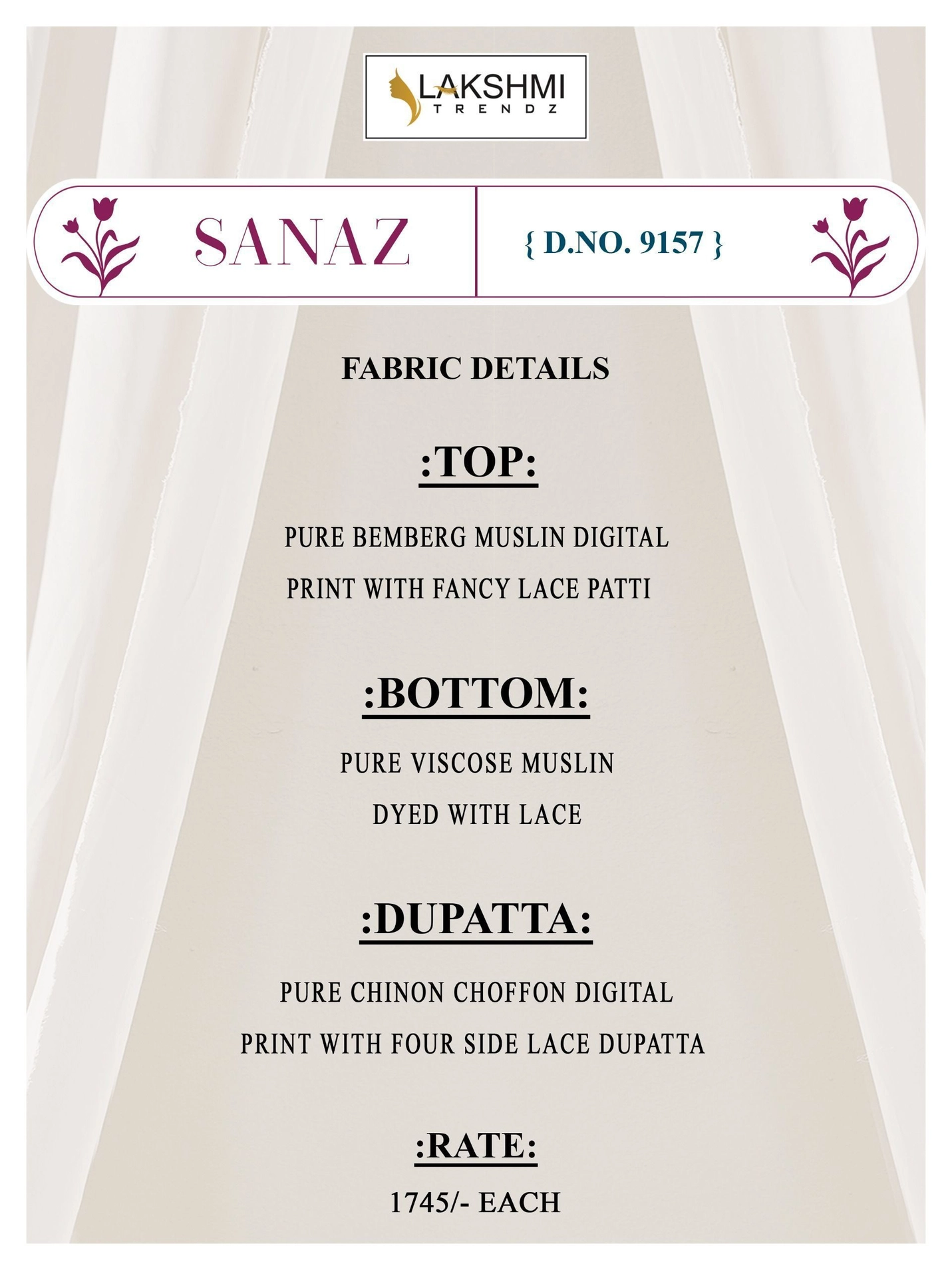 Lakshmi Trendz-Sanaz(Rs.1745 per piece:total 4 piece) 7