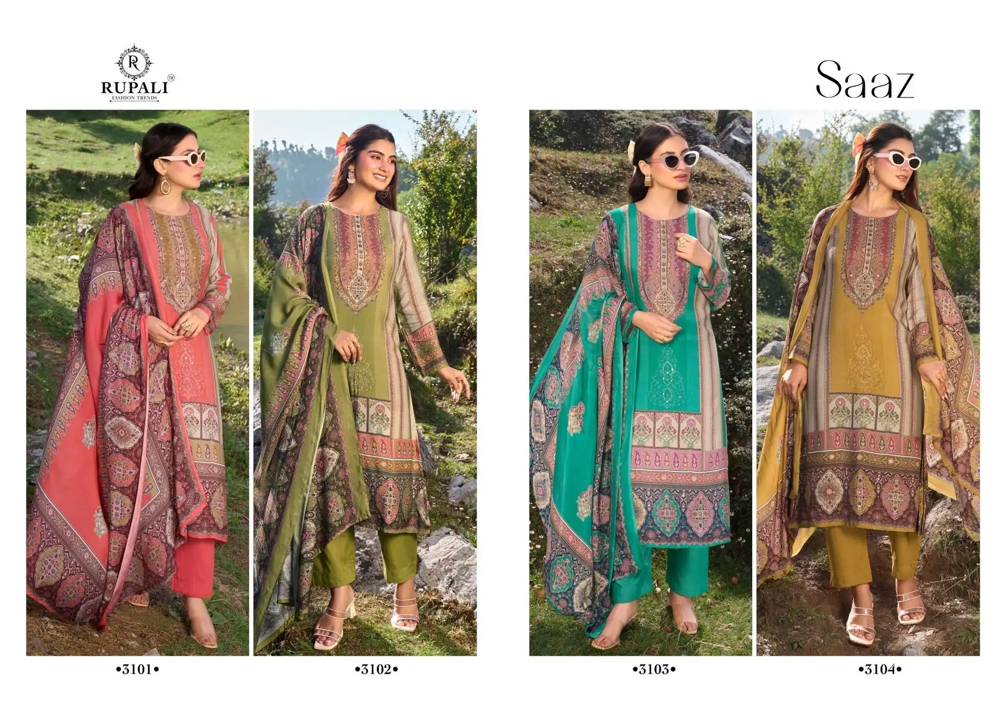 Rupali- Saaz Dash(Rs.1395 per piece:total 4 piece) 6