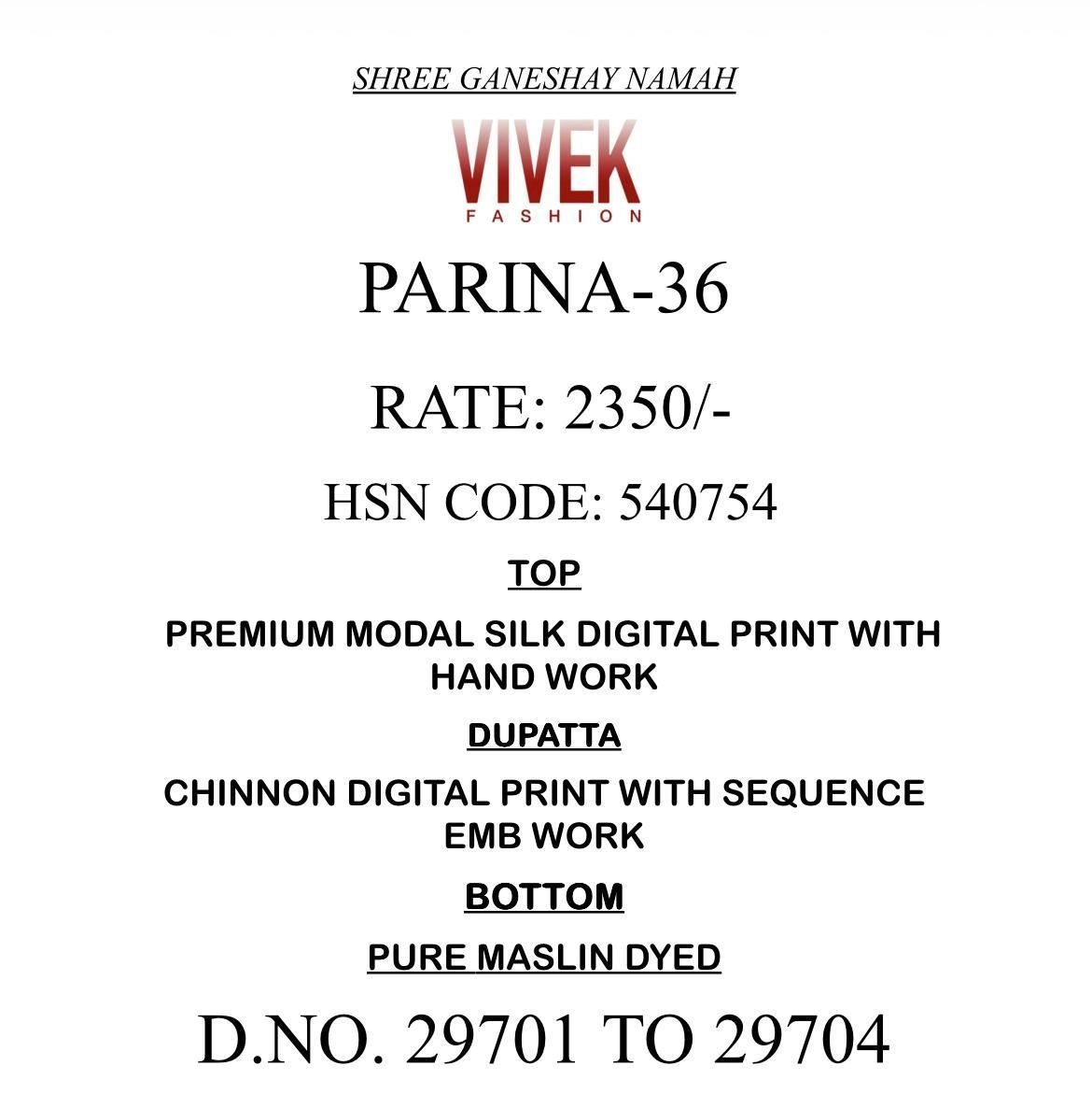 Vivek-Parina 36(Rs.2350 per piece:total 4 piece) 10