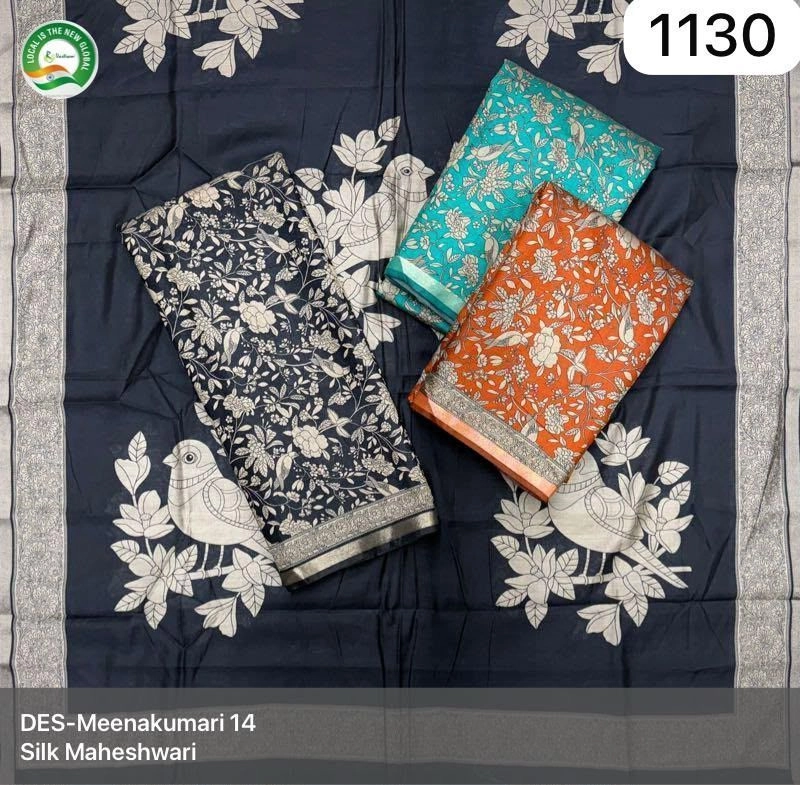 DES-Meenakumari 14
Silk Maheshwari(Rs.1130 per piece:total 3 piece)