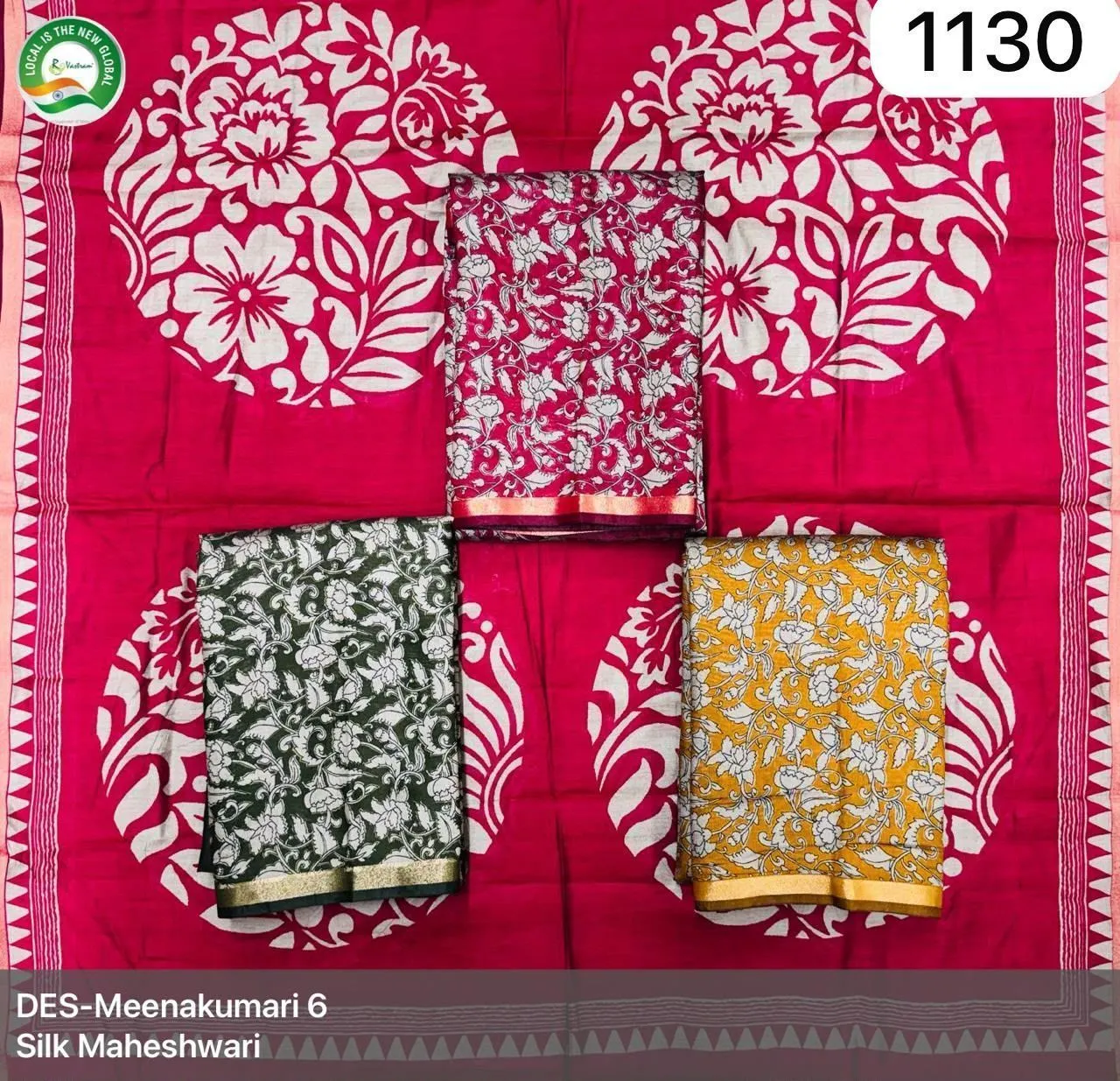 DES-Meenakumari 6
Silk Maheshwari(Rs.1130 per piece:total 3 piece)