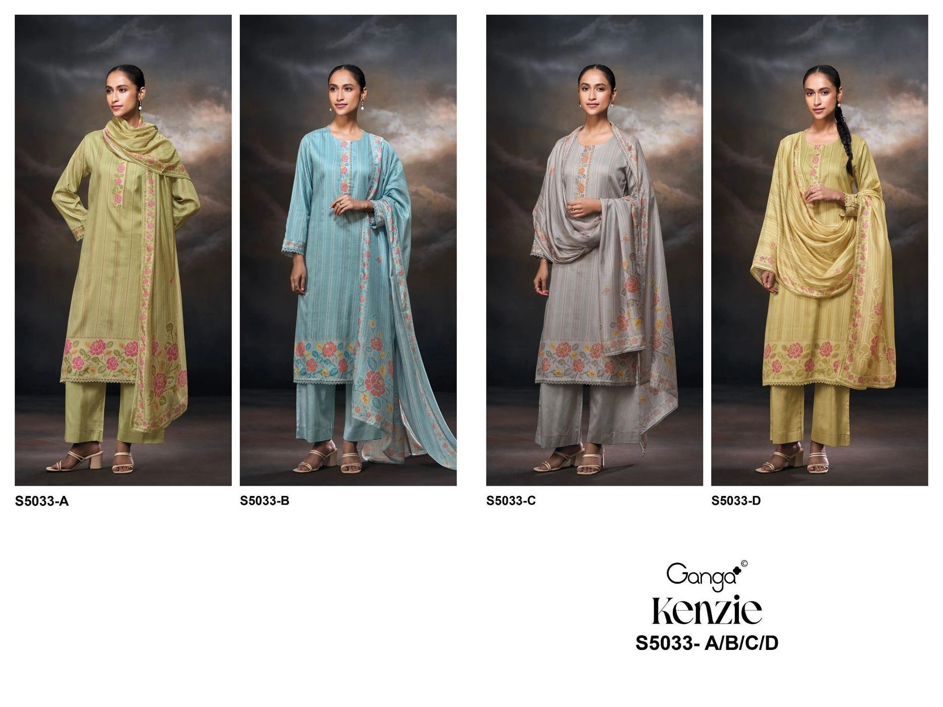 Ganga-Kenzie S5033(Rs.1760 per piece: total 4 piece) 3