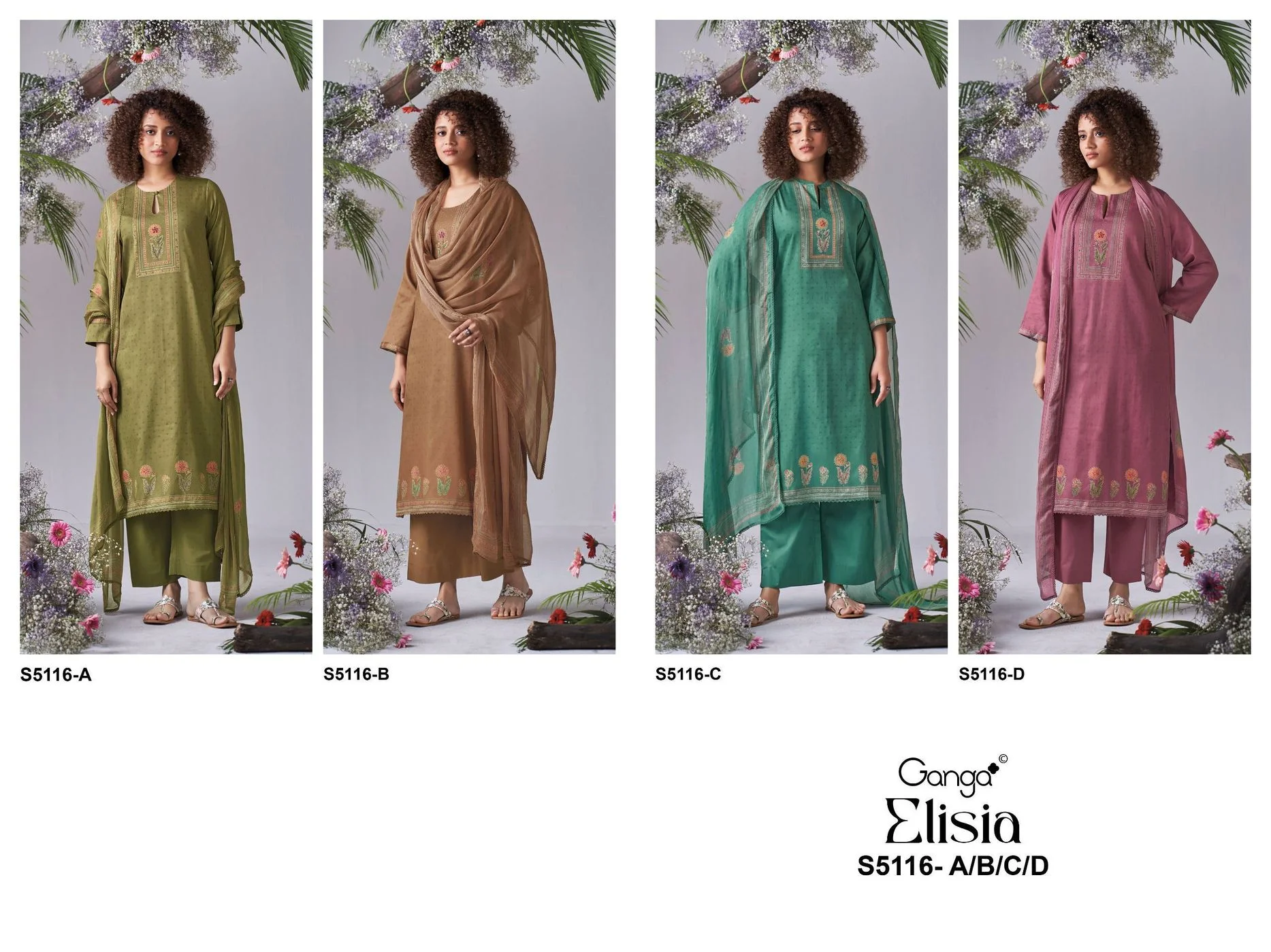 Ganga-Elisia S5116(Rs.1705 per piece: total 4 piece) 10