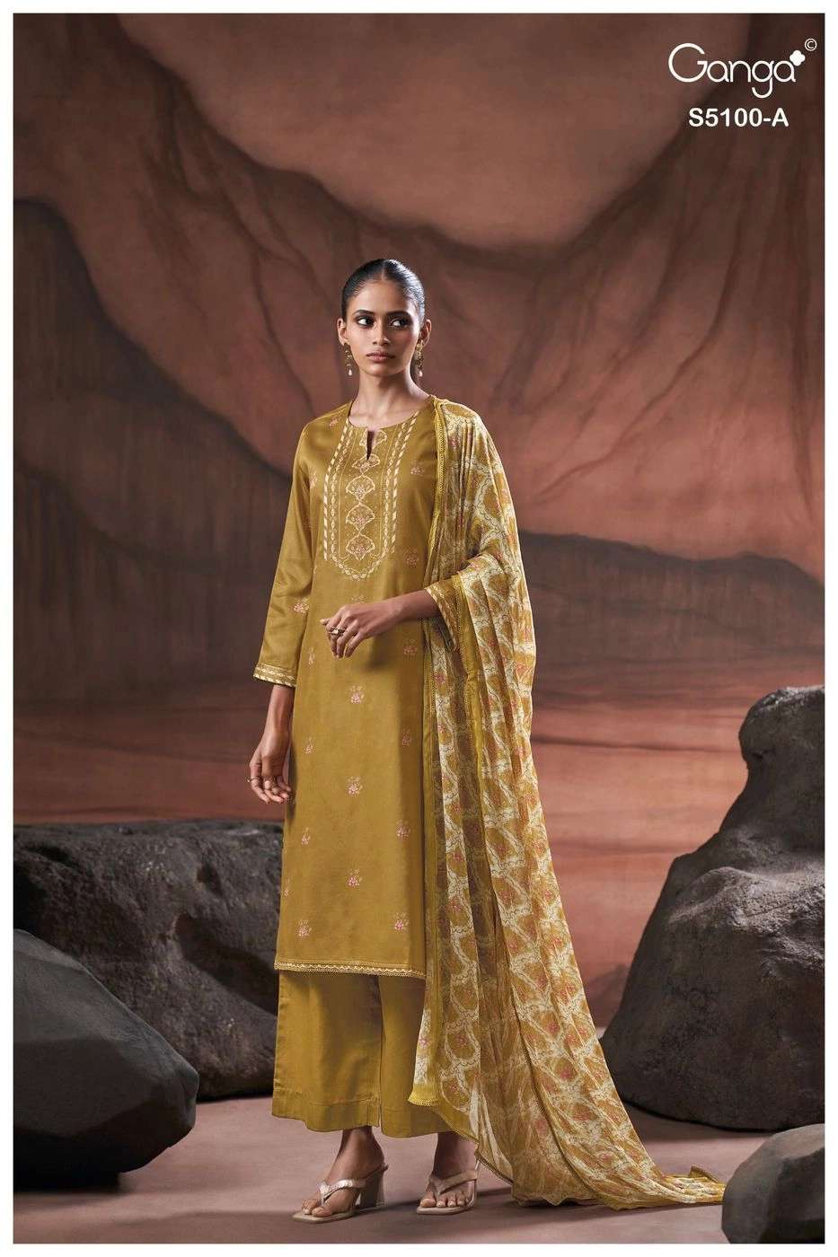 Ganga - Sharvari S5100(Rs.1760 per piece:total 4 piece) 2