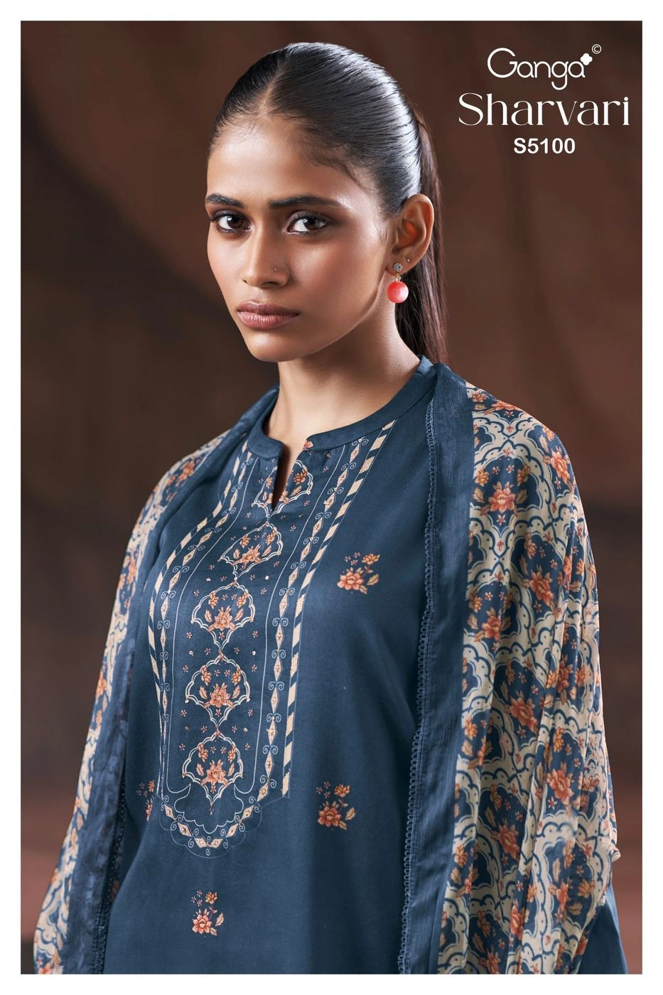 Ganga - Sharvari S5100(Rs.1760 per piece:total 4 piece) 5