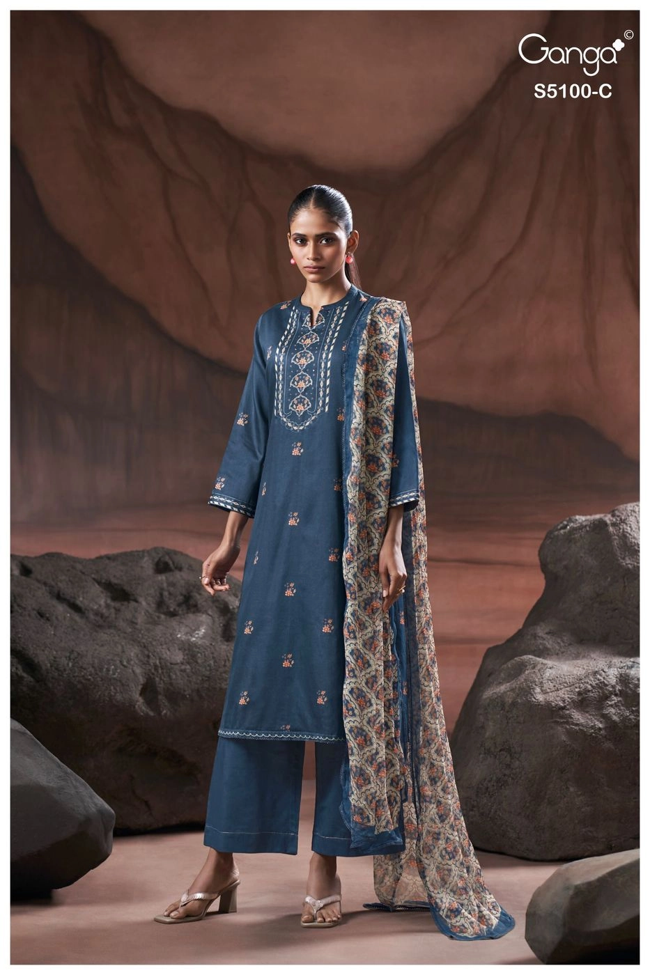 Ganga - Sharvari S5100(Rs.1760 per piece:total 4 piece) 6