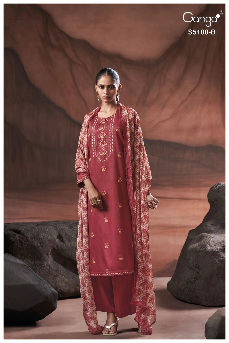 Ganga - Sharvari S5100(Rs.1760 per piece:total 4 piece) 8