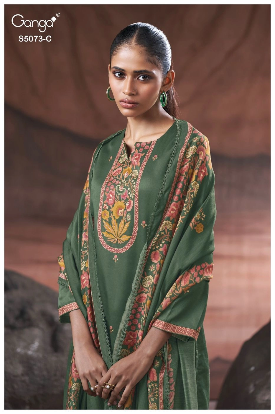 Ganga – Savela S5073(Rs.1760 per piece: total 4 piece) 1